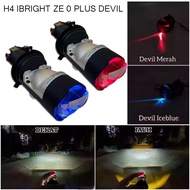 HORANSHOP Premium H4 55 Watt LED Headlight Original Epic Racing ZE5/ZE5 Pro High Low AC DC Plus Full
