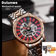 Men Watch Dulunwe 6061A | Mekanikal | Tahan Air 30M | Tali Aloi | Desain Minimalis