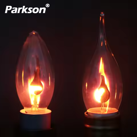 4PCS LED E14 E27 Edison Bulb Candle Light Bulb Flame Effect Bulb AC220V Decor Lighting Ampoule Candl