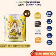 Sữa Công Thức Cho Bé Miwako A+ Vị Vani Hộp 700gr x 7 Hộp (4.9kg) - Miwako HCM
