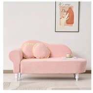 小戶型布藝梳化休閒懶人沙發客廳舒適躺椅120cm