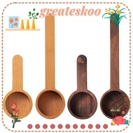 GREATESKOO Coffee Spoon Measuring Tools Gram Scoop Coffee Bean Scoop Wooden