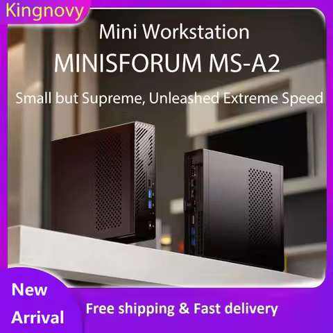MINISFORUM Mini PC Gaming AMD Ryzen 9 9955HX 7940HX 2x10G SFP 2*2.5G LAN 3*NVMe Windows 11 Workstati