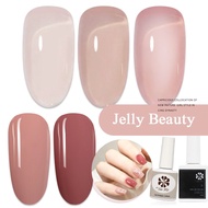 BF Romantic Rose Light Nail Polish Glue Jelly Beauty Color Nude B07 NC Solid NailsMall