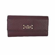 Kate Spade Bay Street Sandra Leather Clutch Wallet, Mulled Wine