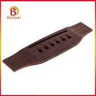[Blesiya] Rosewood Left Handed Guitar Bridge for Acoustic Guitar Replacement Parts