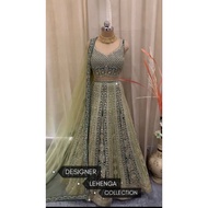DESIGNER EMBROIDERY SEQUENCE WORK TOP LEHENGAS WITH DUPATTA SET*