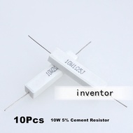 10pcs 10W 5% Cement Resistor Power Resistance 0.1 ~ 10K 0.1R 0.5R 10R 50R 0.22 0.33 0.5 1 2 5 8 10 1