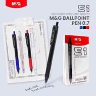 M&G Retractable Semi-Gel Ball Pen E1 0.7mm Ballpoint ABPK5471