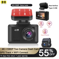 TM 4K Dash Cam Auto Dvr Camera 2160P Auto Video Recorder Wifi Gps Dashcam Supercapacitor Dash Cam Au