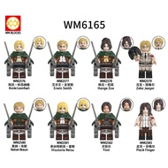 Galaxy toys Action figure attack on TITAN erwin smith hange zoe zeke jaeger raener brawn annie Leonh