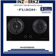 Fujioh 2 Burners Gas Hob with 1 Double Inner Flame Burner FH-GS7020SVGL
