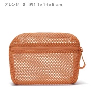 In Stock Japanese Muji Nylon Mesh Wash Bag Breathable Storage Bag Travel Portable Storage Bag Self-S