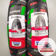 Paket Ban Motor Matic 80/90 & 90/90 Ring 14 KINGLAND King Jaguar TUBELESS Bonus Pentil untuk Beat Va