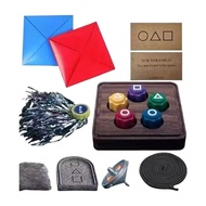 Squid Game 2 Korean Traditional Game Prop Set Ddakji, Biseokchigi, Gong-gi, Jegi, Spinning Top Squid