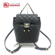 CHANEL UNTJ**** 馬特拉塞凸紋絎縫 Coco Mark 雙肩包