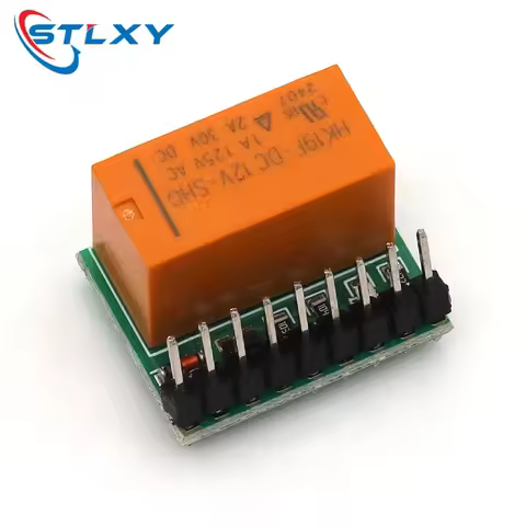 Stlxy mini 1 Channel 5V DC DPDT Relay Board Double pole double throw Switch Module HK19F PCB for Ard