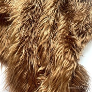 Christmas Brown Furry Wool Carpet - Crafty Decoration