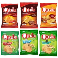 Camilan Makanan Ringan Qtela Keripik Singkong / Cassava Chips BBQ, Balado, Original 60 Gram, Tempe C