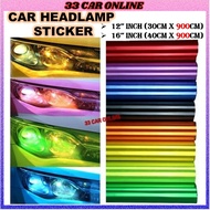 30cm X 900cm / 40CM X 900CM Car Headlamp Headlight Tail Fog light TailLight Tint Film Sticker headla