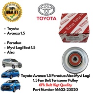 Toyota Avanza 1.5 Perodua Alza Myvi Lagi 1.5 Fan Belt Tenisoner Pulley 6Pk Belt 16603-23020