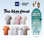 HLA The Star Paws Series Icy Cotton Full Letter Printing Short Sleeve T-Shirt Men (9 styles)