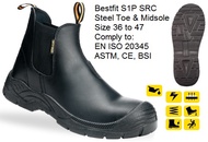 Safety Jogger Bestfit Safety Boot Black Elastic Side, ship from Singapore