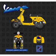 Vespa old bumblebee transformer striping sticker