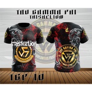 TAU GAMMA PHI 57th Anniversary Triple Spiral Sublimation T-shirt unisex comfortable and breathable