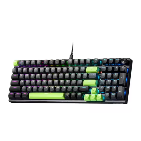 Redragon K740 98 Keys Wired RGB Gaming Keyboard, 95% PBT Mechanical Keyboard Hot-Swap Socket, Custom