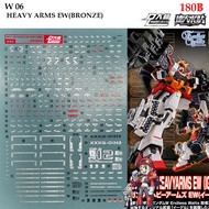Water Decal [D.L. Darlin] W06 HEAVY ARMS EW (BRONZE) MG 1/100 W 06