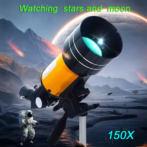 Professional Astronomical Telescope F30070 Monocular 150 Times Zoom HD Night Vision View Moon Star A