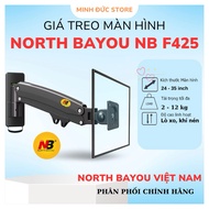 NB F425 Computer Monitor Mount - 360 Degree Rotating TV Mount - High and Low Adjustment