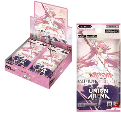 BANDAI UNION ARENA Booster Pack Puella Magi Madoka Magica UA31BT TCG Collection Card Rare 5000BP Car