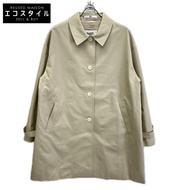 DAKS A62F311323 米色棉質斜紋布立領露肩外套 44碼 [二手]