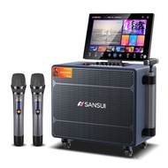 Sansui Q105 Family KTV Stereo Suit Home Karaoke VOD All-in-One TV Karaoke Audio Household Outdoor Bluetooth Speaker Subwoofer xianglu0115