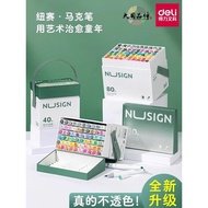 Delinius 80 Color Alcoholic Marker for Straw20260106