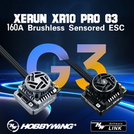 HOBBYWING XeRun XR10 Pro G3 G3X 160A Brushless Sensored ESC for 1/10 RC Model Touring Car Buggy Drif