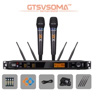 GTSVSOMA ไมค์ ลอย ไร้ สาย KT8 แท้ UHF ไมค์ไมโครโฟน wireless microphone 250 เมตร ไมค์ลอยไร้สาย คาราโอเกะการแสดง ไมค์ลอยไมค์ลอย ยับยั้งเสียงหวีดหวิว