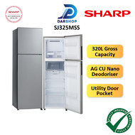 3 STAR Sharp Refrigerator 2 Door Fridge 280L / 320L Gross Peti Sejuk Peti Ais 2 Pintu Murah 冰箱 SJ285MSS SJ325MSS