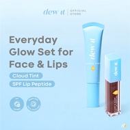 [NEW] Dew It - Bundle Cloud Tint SPF50 + SPF Lip Peptide | Skin tint Tinted Sunscreen Lip sunscreen 