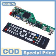 Store YUEQIN3 บอร์ดไดรฟ์มาเธอร์บอร์ด LCD TV 1ชุด RR52C.03A รองรับ DVB-T2 DVB-T พร้อมรีโมทคอนโทรลที่ส
