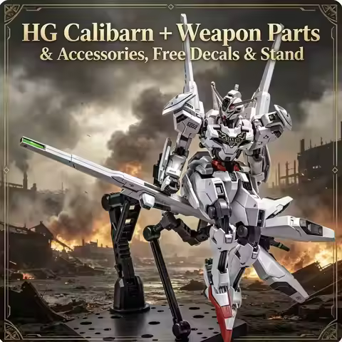 26 HG 1/144 Calibarn (The Witch from Mercury), Assembly Model with Mechanical Shield, Ornament & Gif