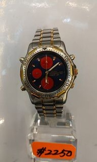 ( 精工霆聖杯錶 )全新Vintage Seiko 7T32 2-Tone Alarm Chronograph ( 歡迎先來店睇貨, 滿意才買 ）