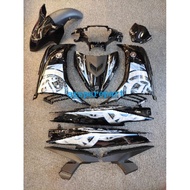 COVERSET YAMAHA 135LC v2 v3 V6 BIRU BATIK