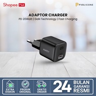 AUKEY PA-B1T Type C 20W Charger Adapter GAN PD 3.0 Fast Charging Support IOS and Android