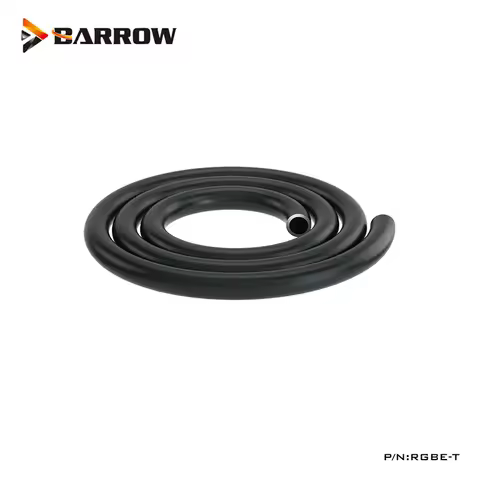 Barrow Black EPDM OD16MM Hose Tube,Server,Workstation Use Water Cooling Build Soft Tube,High Tempera