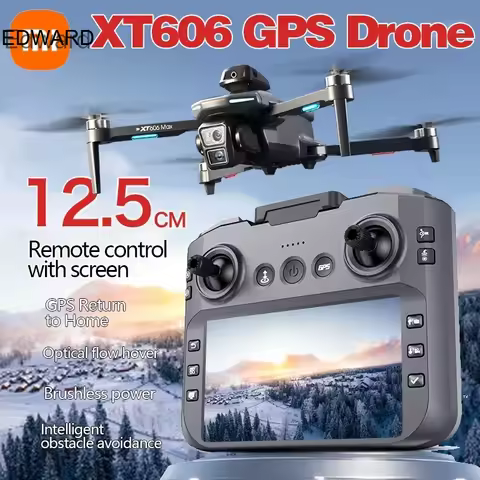 XT606 MAX GPS Drone 4k Professional 8K HD Camera FPV Wish Screen Drone 360° Obstacle Avoidance Quadc