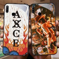 NA-69 Portgas D Ace HD Softcase Glossy Glass for VIVO Y17 Y95 Y15 Y85 Y12 Y11 V9 Y89 Y91C Y93 X23 Y1