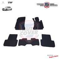 Car Floor Mats Button MERCEDES BENZ C COUPE 2 DOOR Code W204 (COUPE) Set 5 Pieces